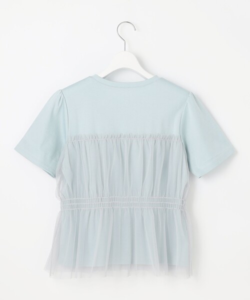 Feroux(フェルゥ)の「チュールコンビカットソー(Tシャツ/カットソー・レディース・ホワイト系1/ホワイト系/スカイブルー系/ピンク系・F)」の19枚目の写真