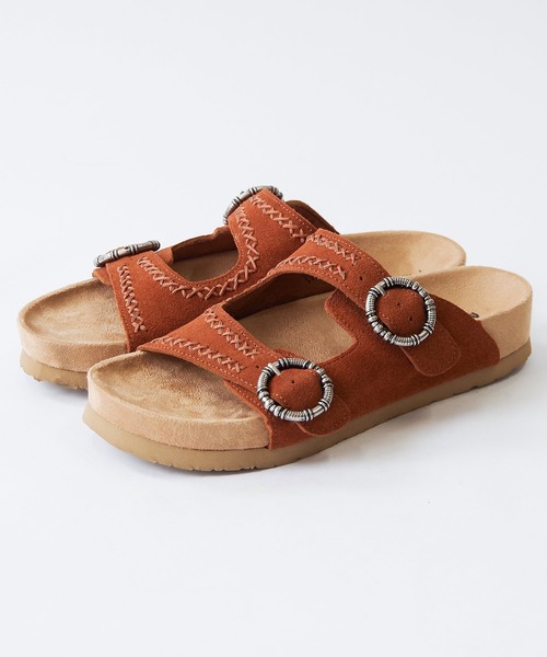 Minnetonka（ミネトンカ）の「【MINNETONKA/ミネトンカ】 スエードベルトサンダル GEORGINE CLASSIC（サンダル・レディース・ブラック/ベージュ/ブラウン・6/7/8/9/5）」の8枚目の写真