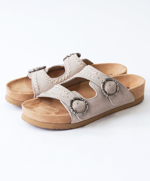 Minnetonka（ミネトンカ）の「【MINNETONKA/ミネトンカ】 スエードベルトサンダル GEORGINE CLASSIC（サンダル・レディース・ブラック/ベージュ/ブラウン・6/7/8/9/5）」の10枚目の写真