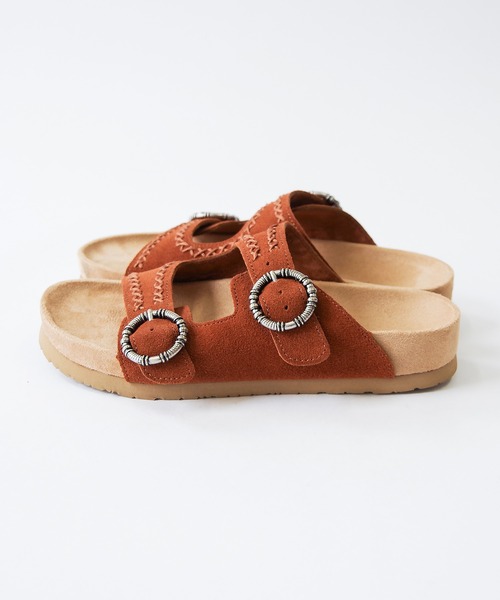 Minnetonka（ミネトンカ）の「【MINNETONKA/ミネトンカ】 スエードベルトサンダル GEORGINE CLASSIC（サンダル・レディース・ブラック/ベージュ/ブラウン・6/7/8/9/5）」の16枚目の写真