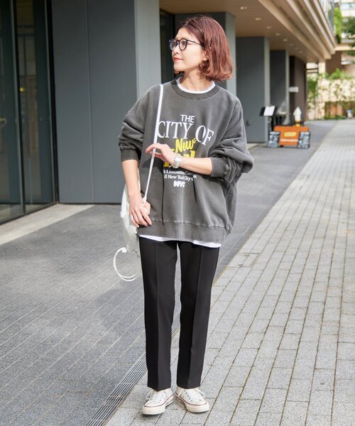 Spick & Span（スピックアンドスパン）の「《追加》イージーバックスリットパンツ（スラックス・レディース・ブラック/ベージュ・34/36/38/40）」の3枚目の写真