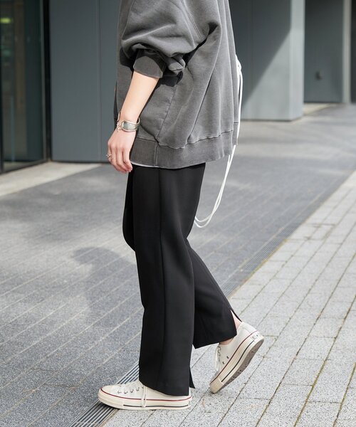 spick and span スピックアンドスパン イージーバックスリットパンツ