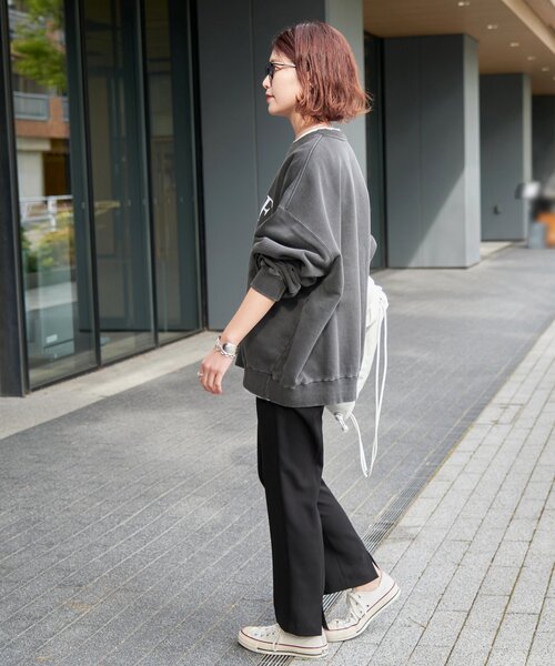Spick & Span（スピックアンドスパン）の「《追加》イージーバックスリットパンツ（スラックス・レディース・ブラック/ベージュ・34/36/38/40）」の14枚目の写真