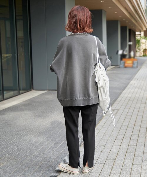 Spick & Span（スピックアンドスパン）の「《追加》イージーバックスリットパンツ（スラックス・レディース・ブラック/ベージュ・34/36/38/40）」の15枚目の写真