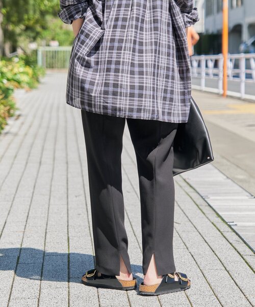 スピックアンドスパン イージーバックスリットパンツ 追加》イージーバックスリットパンツ（スラックス）｜Spick
