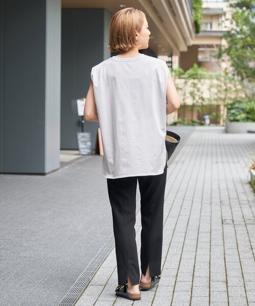 spick and span スピックアンドスパン　イージーバックスリットパンツ 追加》イージーバックスリットパンツ（スラックス）｜Spick