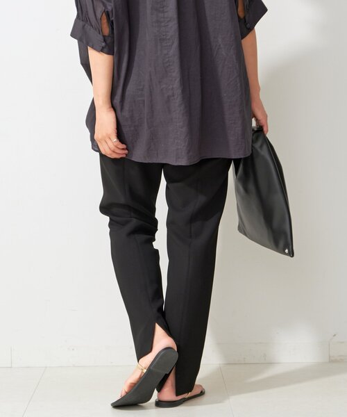 spick and span スピックアンドスパン　イージーバックスリットパンツ 追加》イージーバックスリットパンツ（スラックス）｜Spick and