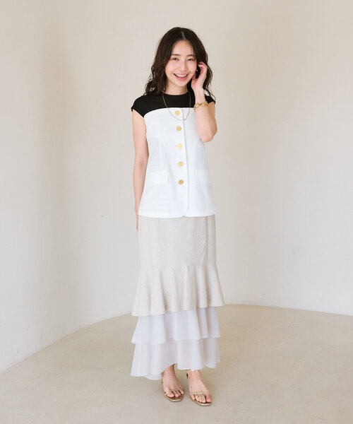La boutique BonBon（ラブティックボンボン）の「コットン麻ビスチェ