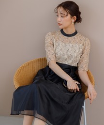 form forma | 【formformaオリジナル】フィット＆フレアードレス/結婚式/パーティ(ドレス)