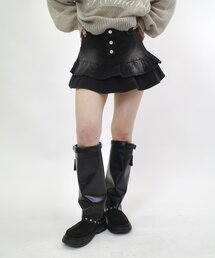 WHO'S WHO gallery | 【EC限定】デニムミニフリルミニスカート(スカート)