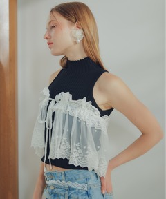 PRE-ORDER】Lingerie Trompe l'oeil T-Shirt/ランジェリー