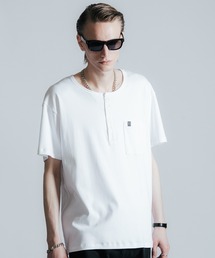 EDDIE SHORT LENGTH HENRY NECK T SHIRT