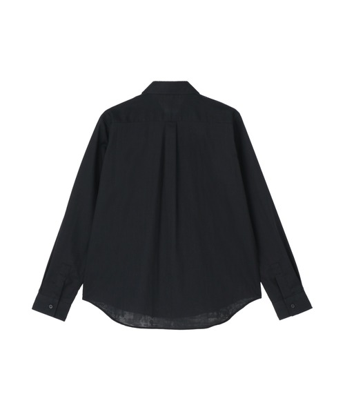 TOKYO SHIRTS（トウキョウシャツ）の「【Pitta Re:)】ふわっとガーゼシャツ 長袖 綿100% レディースカジュアルシャツ（シャツ/ブラウス・レディース・ブラック・S/M/L/LL）」の5枚目の写真