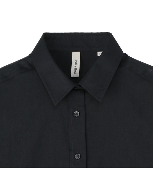 TOKYO SHIRTS（トウキョウシャツ）の「【Pitta Re:)】ふわっとガーゼシャツ 長袖 綿100% レディースカジュアルシャツ（シャツ/ブラウス・レディース・ブラック・S/M/L/LL）」の6枚目の写真