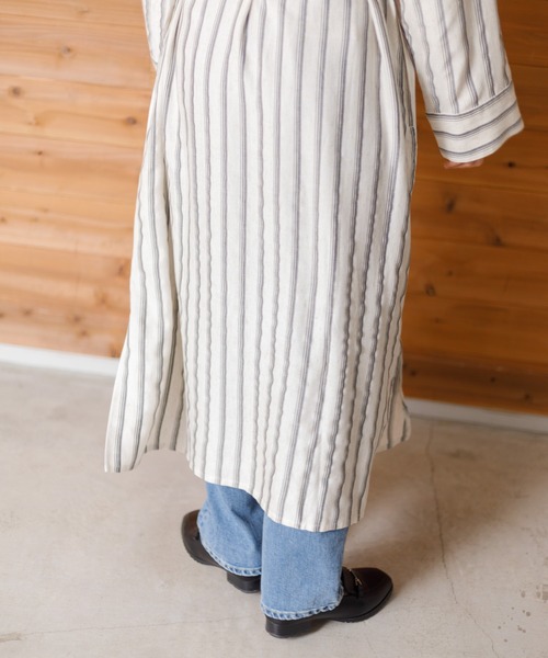 AMERICAN RAG CIE(アメリカンラグシー)の「for BAYFLOW ストライプワンピース(ワンピース・レディース・テラコッタ/ナチュラル・FREE)」の9枚目の写真