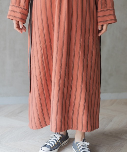 AMERICAN RAG CIE(アメリカンラグシー)の「for BAYFLOW ストライプワンピース(ワンピース・レディース・テラコッタ/ナチュラル・FREE)」の15枚目の写真