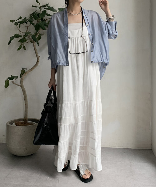 DouDou（ドゥドゥ）の「シアースピンドルブラウス（シャツ/ブラウス・レディース・ピンク/ブルー系その他/オフホワイト・FREE）」の15枚目の写真