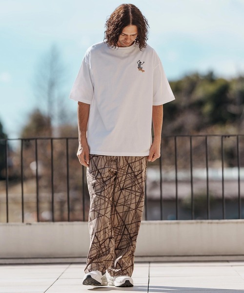 CAMBIO(カンビオ)の「mt9554-刺繍T_Skull skate Tシャツ(Tシャツ/カットソー・メンズ・ホワイト/ブラック/ネイビー・S/M/L/XL)」の11枚目の写真