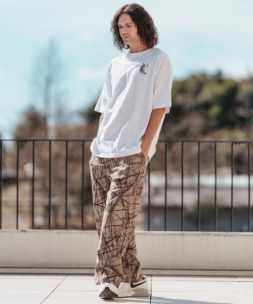CAMBIO(カンビオ)の「mt9554-刺繍T_Skull skate Tシャツ(Tシャツ/カットソー・メンズ・ホワイト/ブラック/ネイビー・S/M/L/XL)」の13枚目の写真