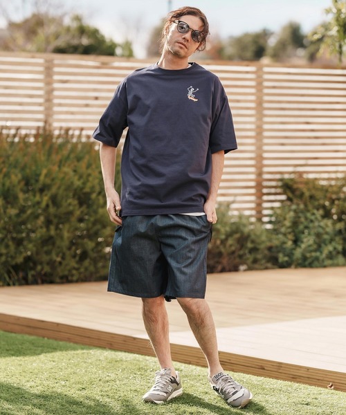CAMBIO(カンビオ)の「mt9554-刺繍T_Skull skate Tシャツ(Tシャツ/カットソー・メンズ・ホワイト/ブラック/ネイビー・S/M/L/XL)」の16枚目の写真