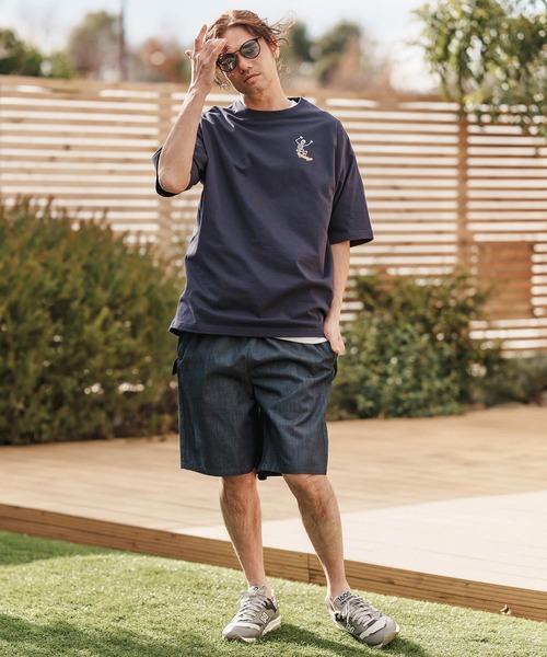 CAMBIO(カンビオ)の「mt9554-刺繍T_Skull skate Tシャツ(Tシャツ/カットソー・メンズ・ホワイト/ブラック/ネイビー・S/M/L/XL)」の17枚目の写真