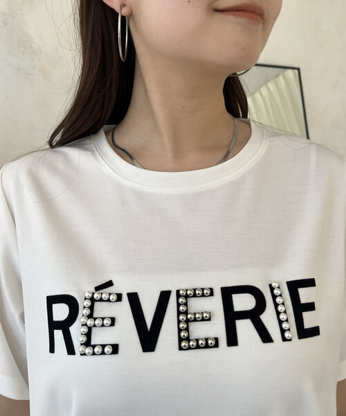 prose verse（プロズヴェール）の「フロッキーロゴパール付きTシャツ（Tシャツ/カットソー・レディース・オフホワイト/ブラック・MEDIUM/LARGE）」の12枚目の写真