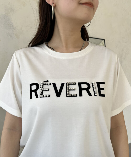 prose verse（プロズヴェール）の「フロッキーロゴパール付きTシャツ（Tシャツ/カットソー・レディース・オフホワイト/ブラック・MEDIUM/LARGE）」の13枚目の写真