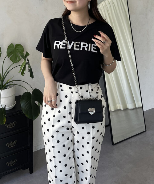 prose verse（プロズヴェール）の「フロッキーロゴパール付きTシャツ（Tシャツ/カットソー・レディース・オフホワイト/ブラック・MEDIUM/LARGE）」の14枚目の写真