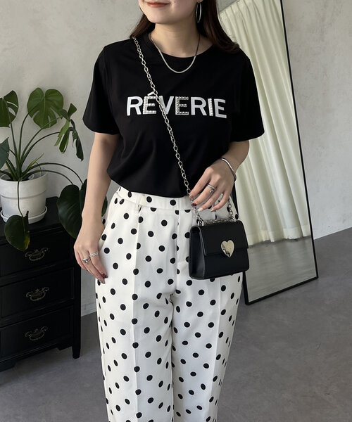 prose verse（プロズヴェール）の「フロッキーロゴパール付きTシャツ（Tシャツ/カットソー・レディース・オフホワイト/ブラック・MEDIUM/LARGE）」の17枚目の写真