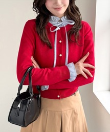 CLEAR BASIC | パールボタン長袖ニットカーディガン[ベーシック 春ニット]≪SS新作≫(カーディガン/ボレロ)