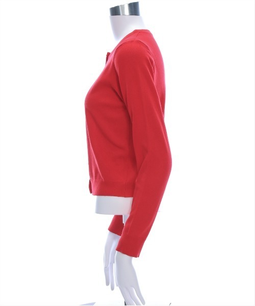 CLEAR BASIC（クリアベーシック）の「パールボタン長袖ニットカーディガン[オフィスカジュアル 着回し抜群 大人]≪再入荷≫（カーディガン/ボレロ・レディース・ブラック/オフホワイト/イエロー/レッド/ボルドー・F）」の11枚目の写真