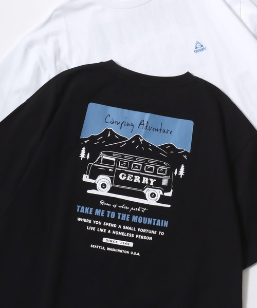GERRY(ジェリー)の「GERRY/ジェリー オーバーサイズ アウトドア バックプリント ロゴ ワンポイン刺繍 半袖Tシャツ/レディース メンズ(Tシャツ/カットソー・メンズ・ホワイト系その他/ブラック系その他/ブラック/ホワイト/ホワイト系その他2/ブラック系その他2/ホワイト系その他3/ブラック系その他4/ブラック系その他6/ホワイト系その他4/ブラック系その他3/ブラック系その他5/ホワイト系その他5/ホワイト系その他6・M/L/LL)」の9枚目の写真
