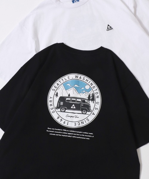 GERRY(ジェリー)の「GERRY/ジェリー オーバーサイズ アウトドア バックプリント ロゴ ワンポイン刺繍 半袖Tシャツ/レディース メンズ(Tシャツ/カットソー・メンズ・ホワイト系その他/ブラック系その他/ブラック/ホワイト/ホワイト系その他2/ブラック系その他2/ホワイト系その他3/ブラック系その他4/ブラック系その他6/ホワイト系その他4/ブラック系その他3/ブラック系その他5/ホワイト系その他5/ホワイト系その他6・M/L/LL)」の12枚目の写真