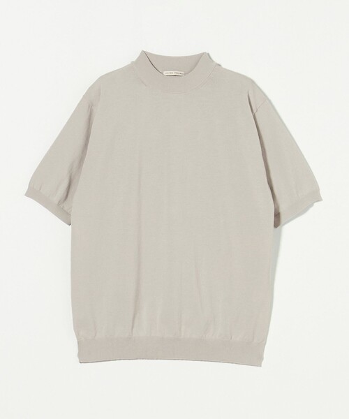 ショートスリーブモックネックニットUA COZY―ウォッシャブル、抗菌防臭 UNITED ARROWS｜ショートスリーブ モックネックニット UA COZY