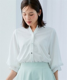 7days Life Styling | カットソー素材メタルボタンタックスリーブシャツ(シャツ/ブラウス)