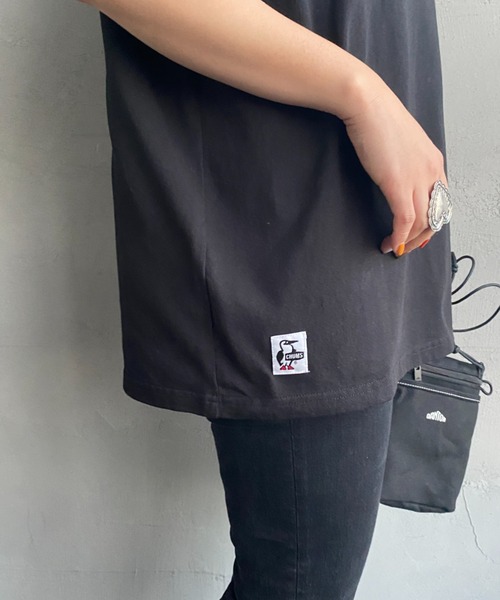 CHUMS（チャムス）の「[CHUMS/チャムス] 別注 ヒストリーロゴ バックプリントショートスリーブTシャツ（Tシャツ/カットソー・レディース・ブラック/ホワイト・XL/M/XXL/L）」の8枚目の写真