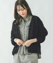 GLOBAL WORK | フェザータッチＶカーデ長袖/321324(カーディガン/ボレロ)