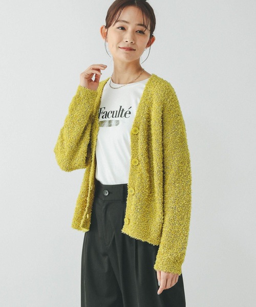 GLOBAL WORK(グローバルワーク)の「フェザータッチVカーデ長袖/321324(カーディガン/ボレロ・レディース・オフホワイト/ブラック/ブルー系その他2/グリーン系その他3・LARGE/MEDIUM)」の16枚目の写真