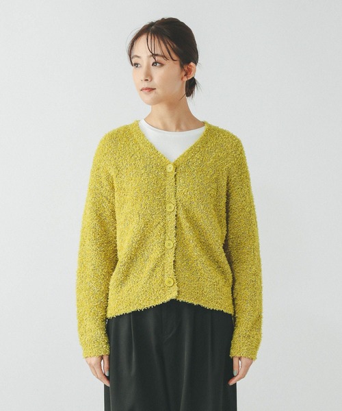 GLOBAL WORK(グローバルワーク)の「フェザータッチVカーデ長袖/321324(カーディガン/ボレロ・レディース・オフホワイト/ブラック/ブルー系その他2/グリーン系その他3・LARGE/MEDIUM)」の21枚目の写真