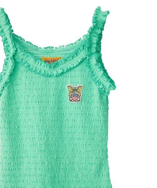 HYSTERIC GLAMOUR（ヒステリックグラマー）の「LEVITATED GIRLワッペン キャミソール（キャミソール・レディース・グリーン/オレンジ/ブラック・FREE）」の7枚目の写真