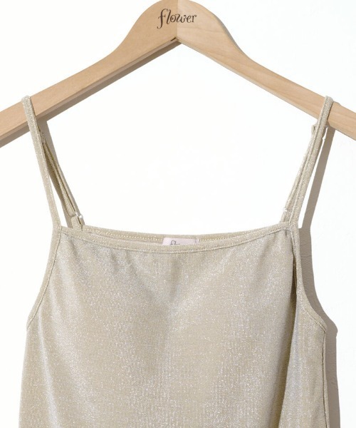 flower（フラワー）の「シャイニーブラトップ（キャミソール・レディース・シルバー/ゴールド・FREE）」の6枚目の写真