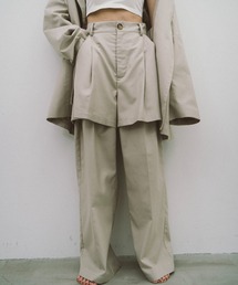 【Mikako collaboration】レイヤードタックパンツ