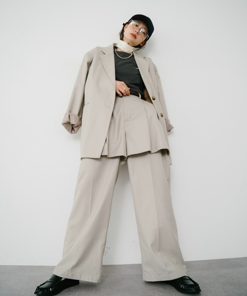 Mikako collaboration】レイヤードタックパンツ（その他パンツ