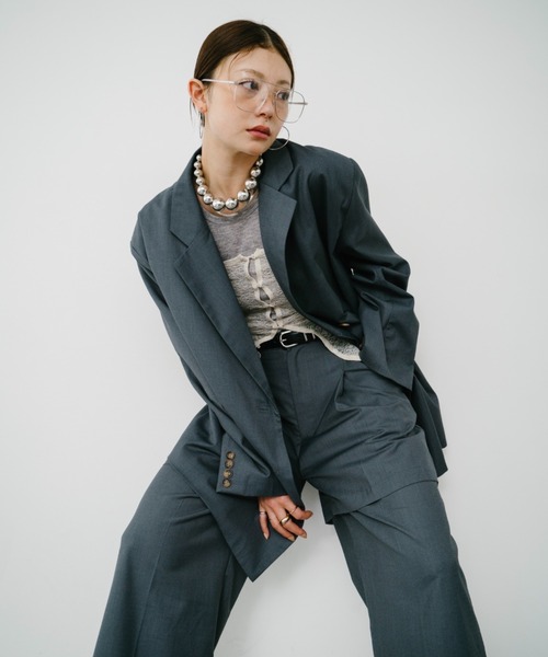 パンツ Anne Chefpants Mikako collaboration】レイヤードタックパンツ（その他パンツ