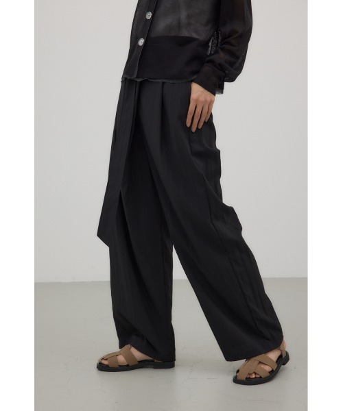 crie conforto（クリーコンフォルト）の「フロントラップワイドパンツ　ベルト取り外し可能（その他パンツ・レディース・ピンク/ベージュ/ブラック・MEDIUM/SMALL）」の14枚目の写真