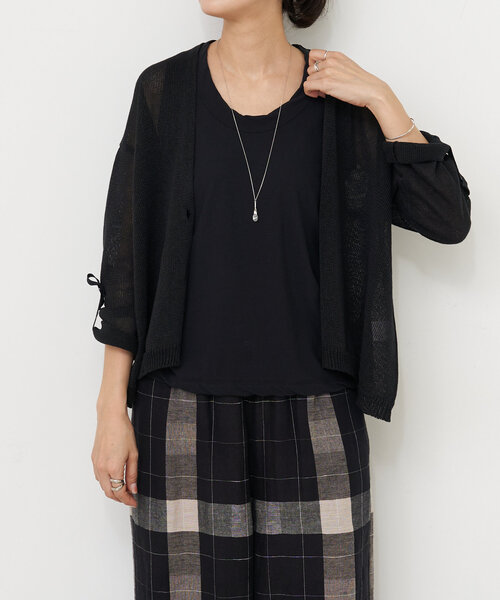 BEARDSLEY（ビアズリー）の「強撚さらっとタンクトップ（Tシャツ/カットソー・レディース・グレー/ホワイト/ブラック・FREE）」の17枚目の写真