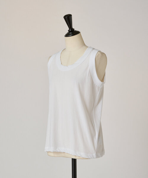 BEARDSLEY（ビアズリー）の「強撚さらっとタンクトップ（Tシャツ/カットソー・レディース・グレー/ホワイト/ブラック・FREE）」の19枚目の写真