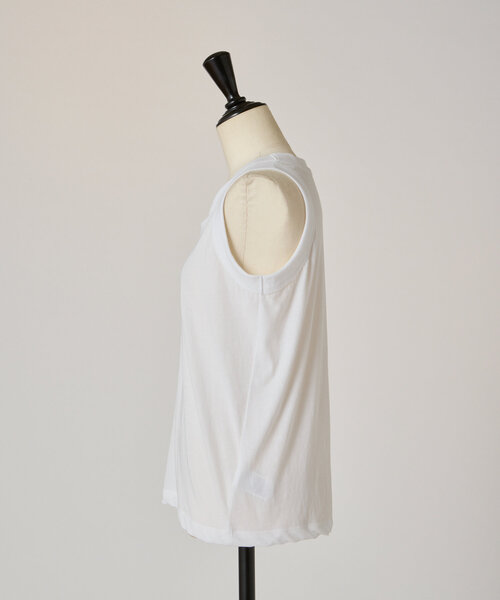 BEARDSLEY（ビアズリー）の「強撚さらっとタンクトップ（Tシャツ/カットソー・レディース・グレー/ホワイト/ブラック・FREE）」の20枚目の写真