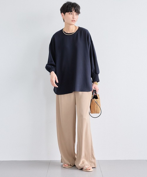 BARNYARDSTORM（バンヤードストーム）の「BARNYARDSTORM / 7分袖Tブラウス　ハンドウォッシャブル（Tシャツ/カットソー・レディース・ネイビー/ホワイト・S/M）」の20枚目の写真