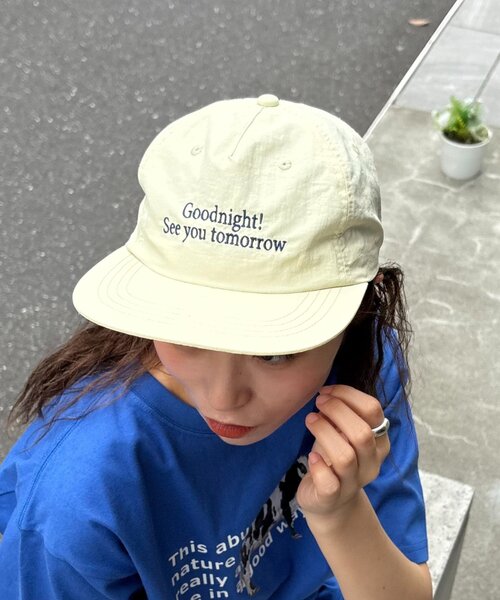 CIAOPANIC TYPY（チャオパニックティピー）の「【UNISEX】ナイロンロゴキャップ（キャップ・レディース・ブラック/ブルー/レッド/イエロー・ONE SIZE）」の6枚目の写真